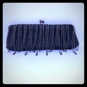 Anthropologie by Santi black silk clutch